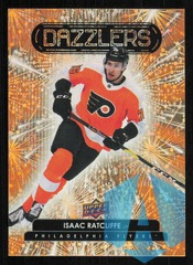 2022-23 Upper Deck Dazzlers Orange #DZ-83 Isaac Ratcliffe Philadelphia Flyers RC